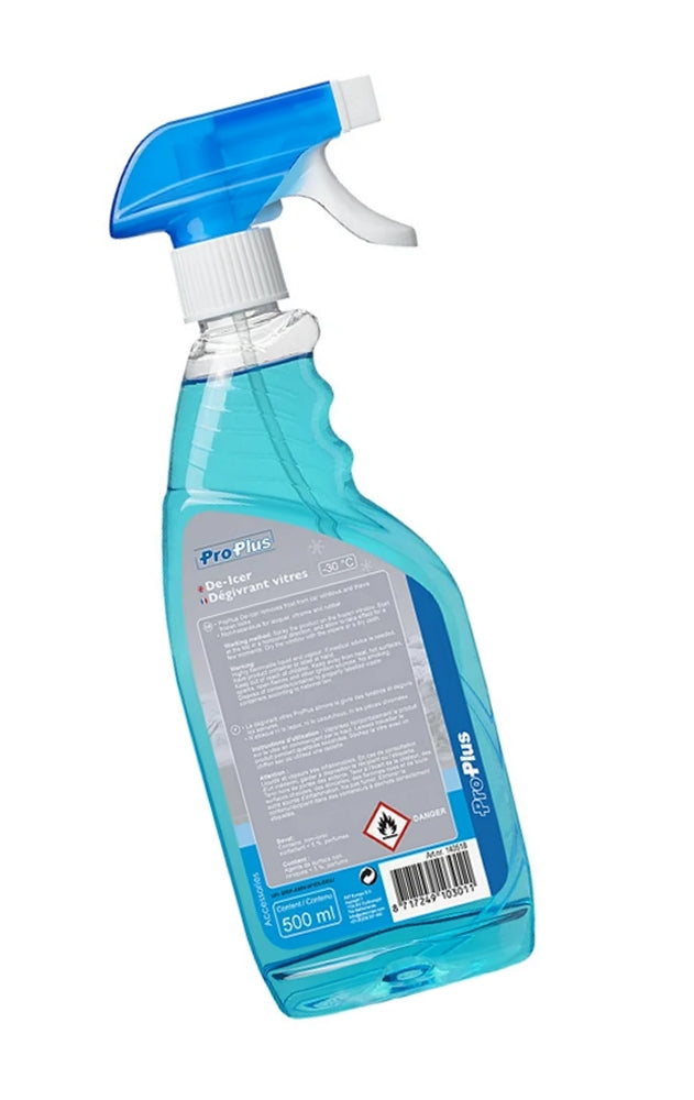 ProPlus 140518 Scheibenenteiser 500ml Sprühflasche Enteiserspray Frostschutz