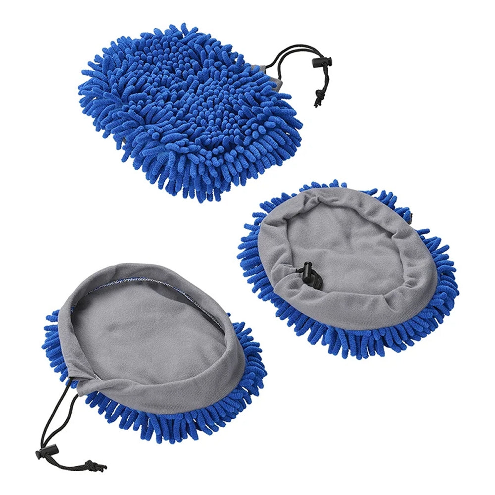 ProPlus 150656V01 Chenille Microfaser Bürstenüberzug für Teleskopwaschbürste 150650V01/150652V01 Blau