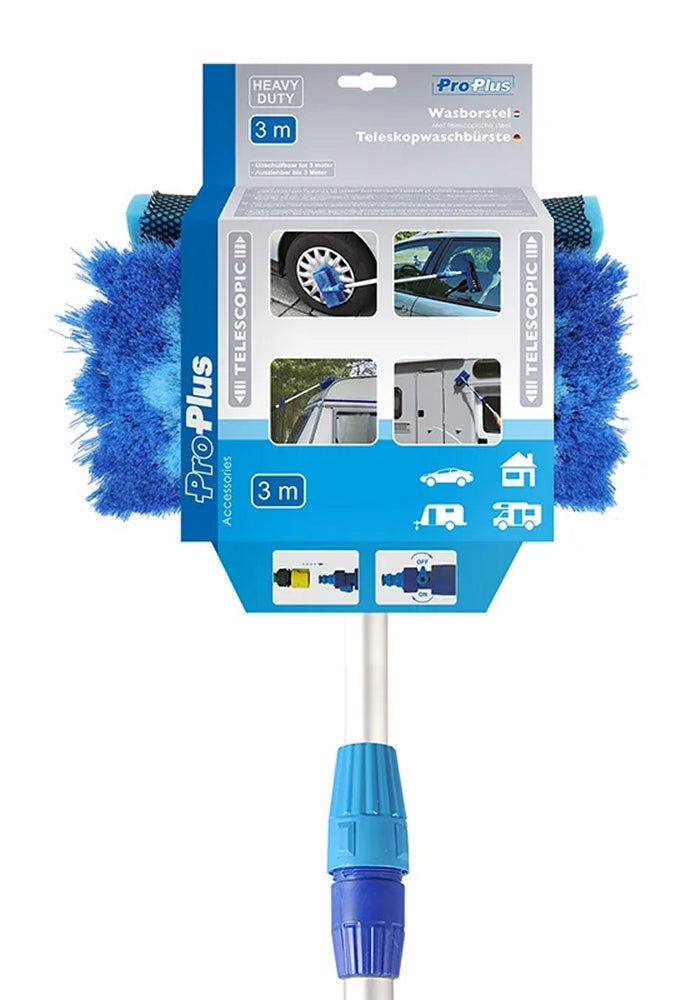ProPlus 150678 Waschbürste Teleskopstil Heavy Duty 3m 2 in 1 Wasserabzieher max. 3 Meter