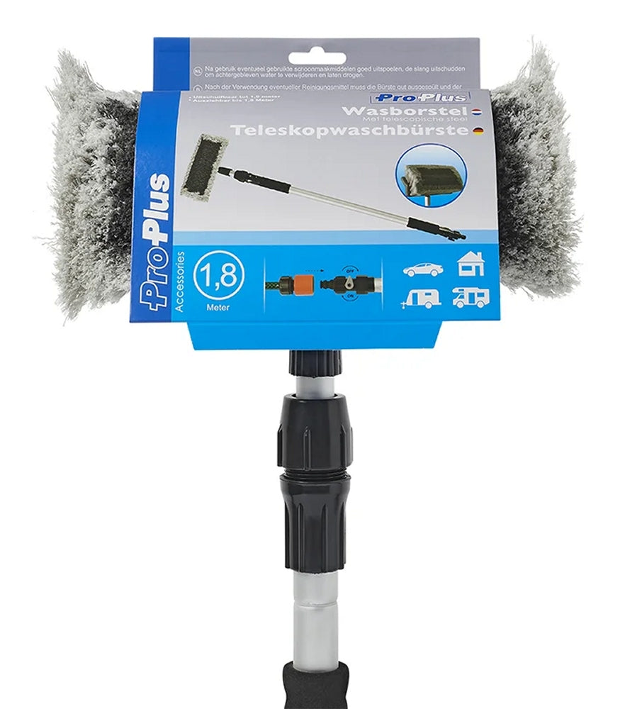 ProPlus 150680 Waschbürste Teleskopstil 1,8m Anschluss Gartenschlauch