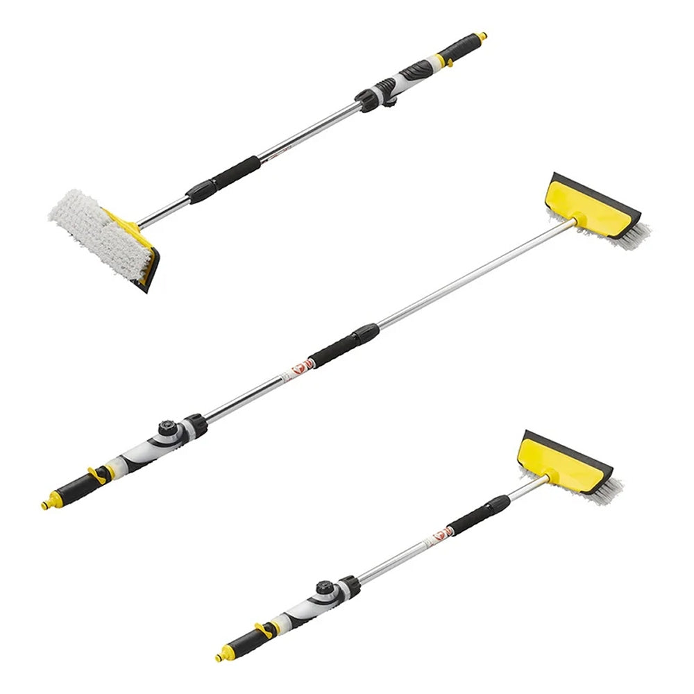 ProPlus 150689 Waschbürste Teleskopstil 0,92-1,5m mit Abstreifer und Seifenspender