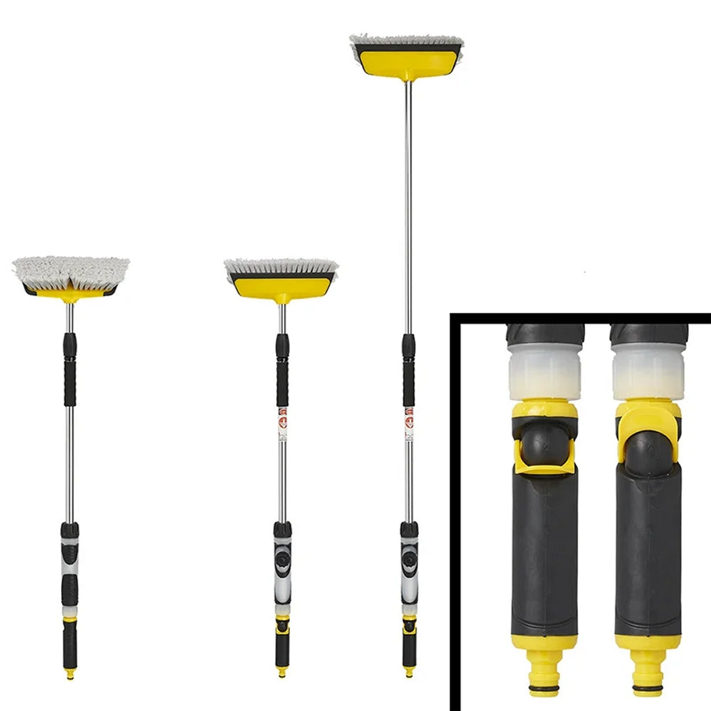 ProPlus 150689 Waschbürste Teleskopstil 0,92-1,5m mit Abstreifer und Seifenspender