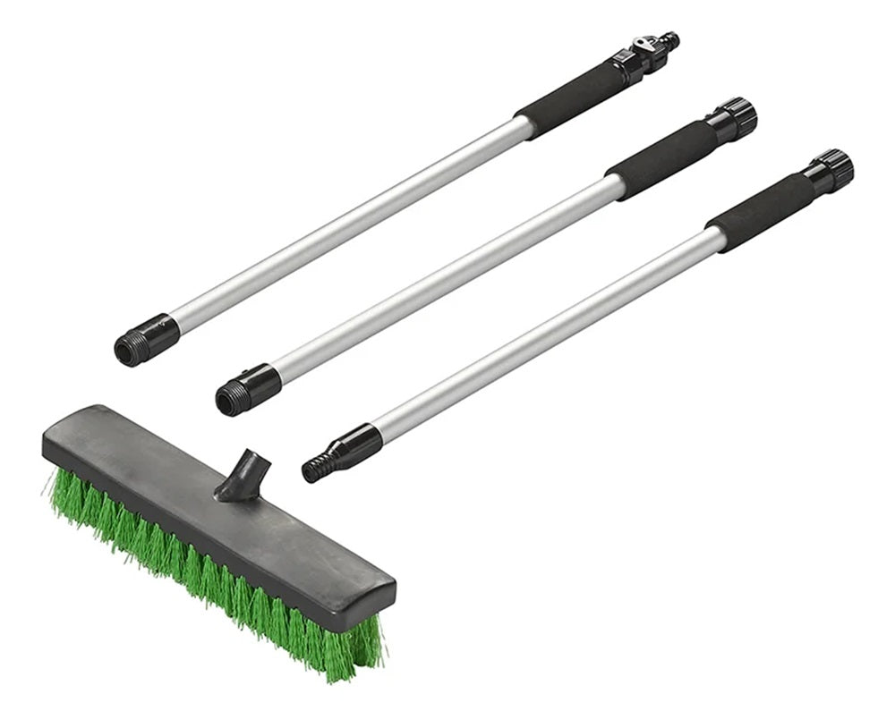 ProPlus 150720 Wasserbesen mit Gartenschlauchanschluss Teleskopstiel 82,5-210,5cm