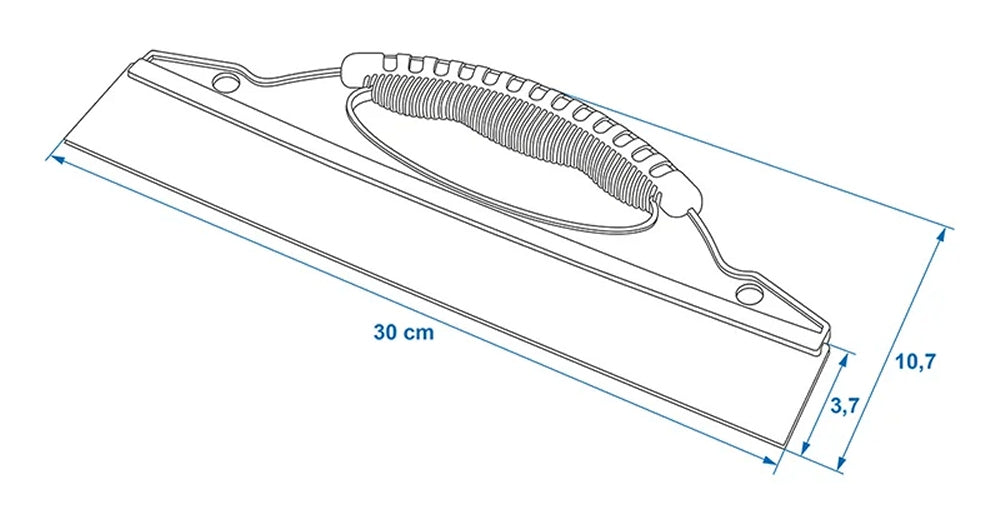 ProPlus 150873 Wasserabzieher Silicon 30cm Wasserabstreifer Flächentrockner