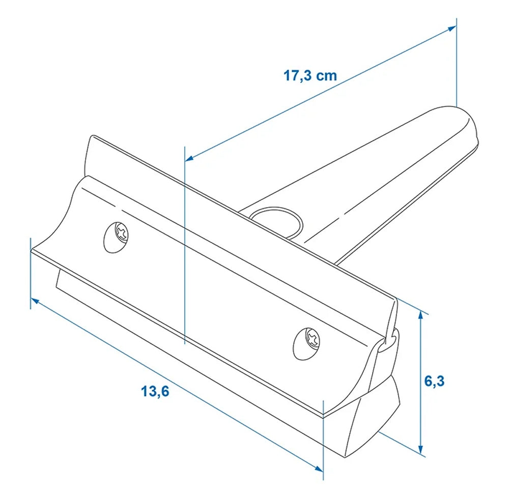 ProPlus 150890 Fensterabzieher 13,5cm mit Schwamm und Eiskratzer 3 in 1