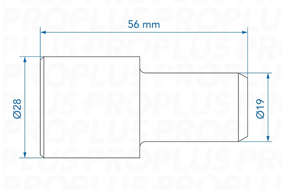 ProPlus 151015V06S Abwasserrohr Übergangsstück Ø28mm auf Ø19mm PE schwarz im Blister