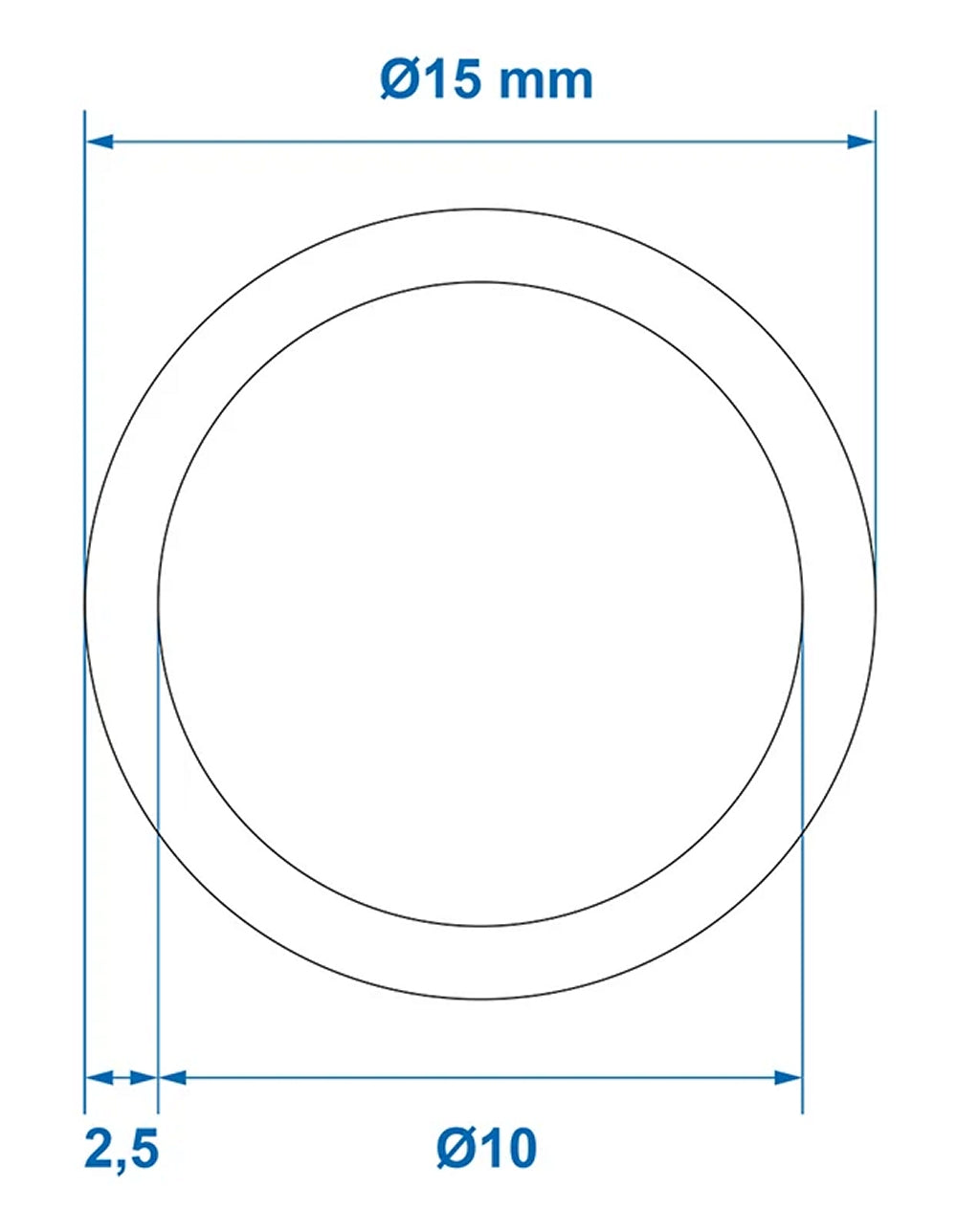 ProPlus 151102V02S Trinkwasserschlauch 5,0 Meter Ø10x15mm Rot Trinkwasser Schlauch
