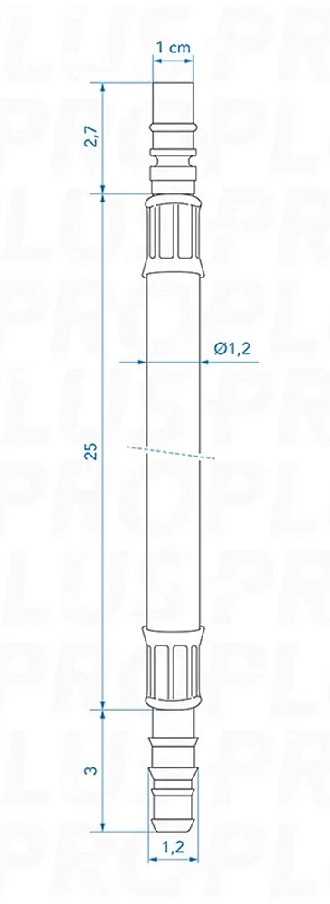 ProPlus 151209 Flexibler Schlauchanschluss 25cm blau für Kaltwasser