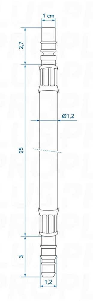 ProPlus 151209V01 Flexibler Schlauchanschluss 25cm rot für Warmwasser