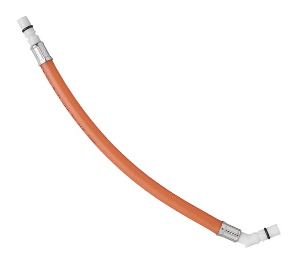 ProPlus 151209V03 Flexibler Schlauchanschluss 25cm rot für Warmwasser 45° Tülle