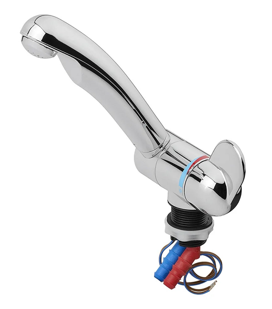 ProPlus 151214V02S Mischbatterie Style 3000 12V Ø27mm gebogener Auslauf