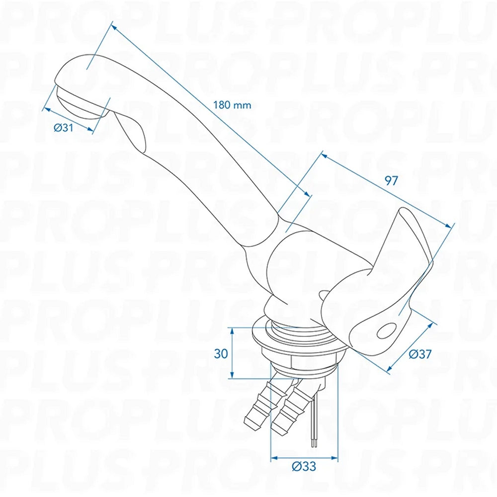 ProPlus 151214V03S Mischbatterie Keramikeinsatz Ø33mm Chrom