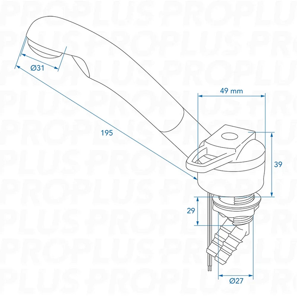 ProPlus 151214V07S Mischbatterie Deluxe Keramikkartusche Ø27mm Chrom/Schwarz
