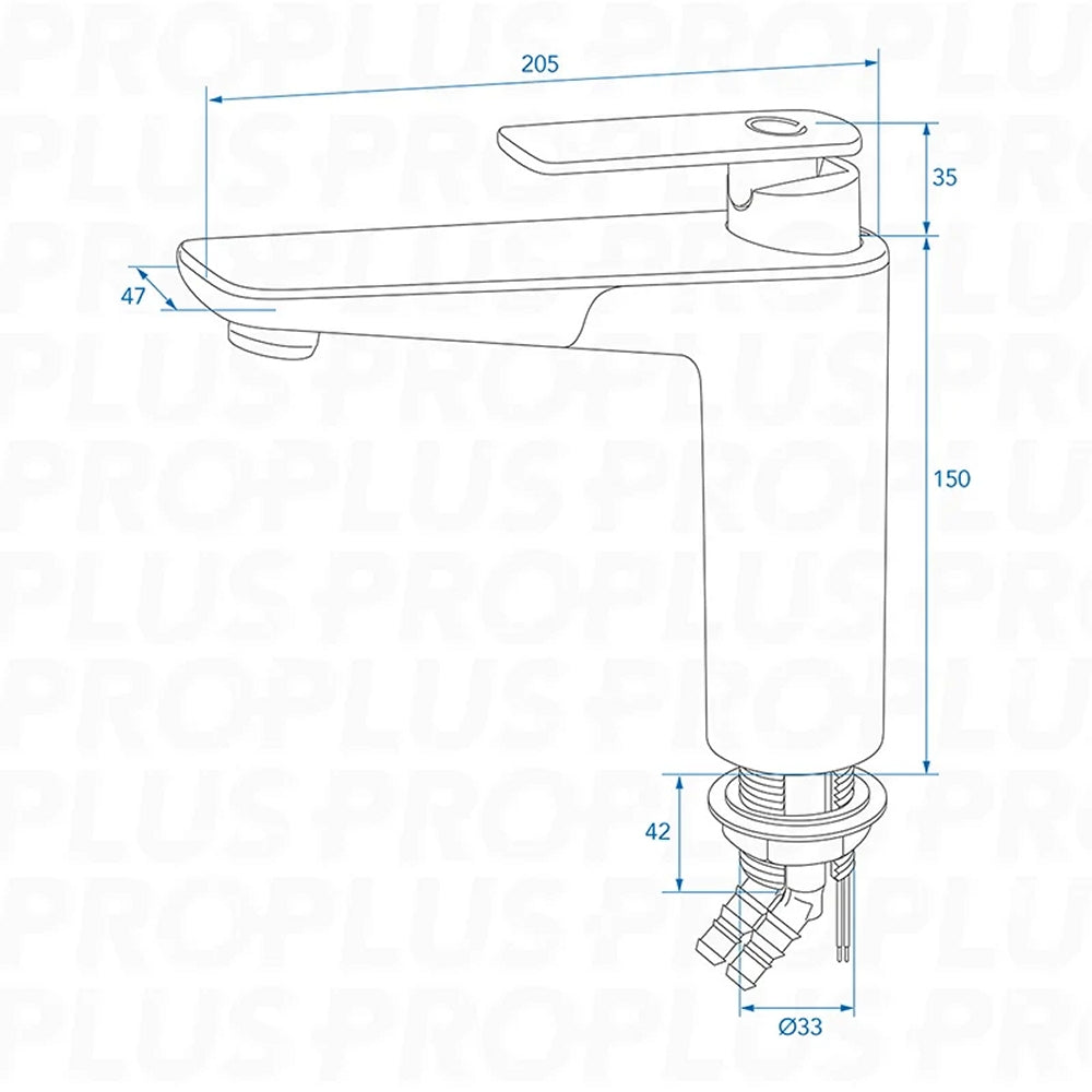 ProPlus 151214V12S Mischbatterie Vector Ø33mm Chrom