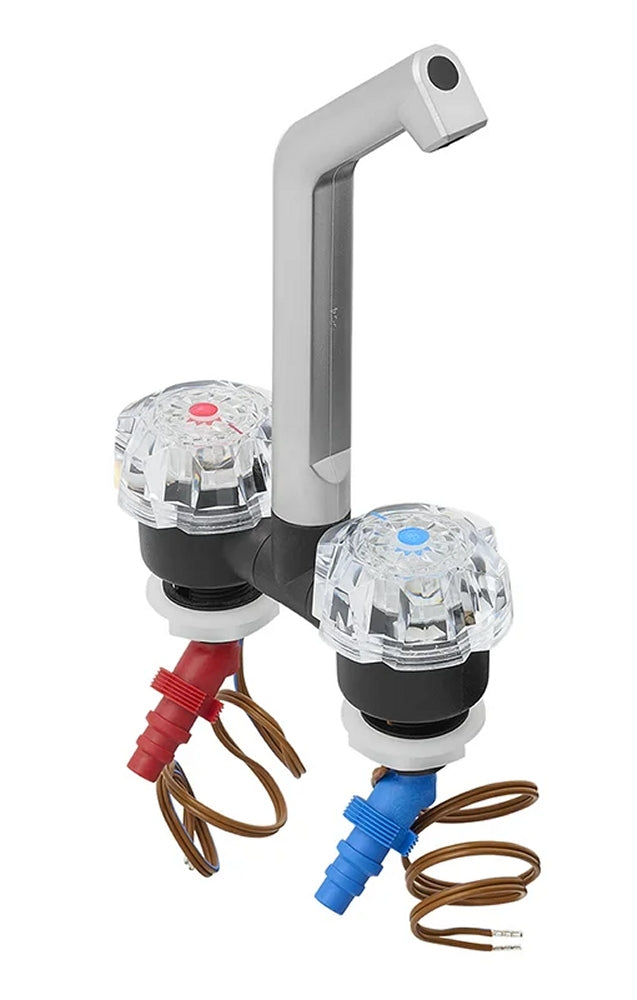 ProPlus 151214V13S Mischbatterie Deluxe Ø20mm Schwarz/Chrom großer Drehknopf