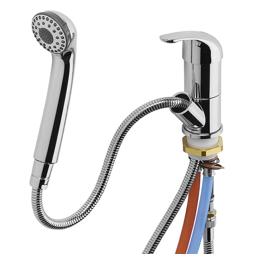 ProPlus 151214V14S Mischbatterie Keramik Kama mit ausziehbarer Dusche Julia Ø33mm Chrom