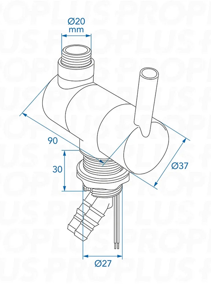 ProPlus 151214V15S Brausebatterie Trend A Ø27mm Chrom Duschbatterie