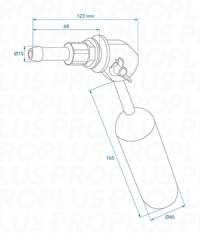ProPlus 151217S City Wasseranschluss Schwimmsystem für Wassertank und Kanister