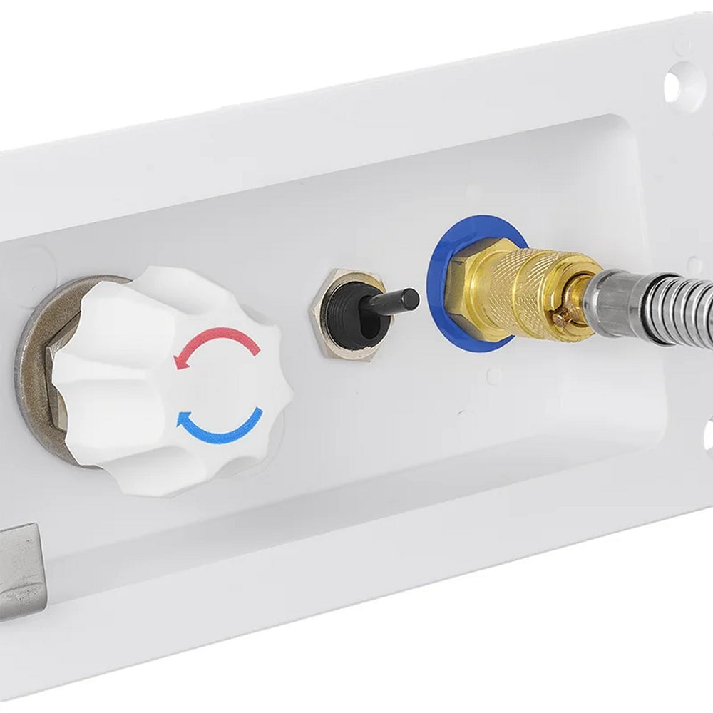 ProPlus 151218S Außenduschanschluss mit Brauseschlauch und Duschkopf Charisma Außendusche