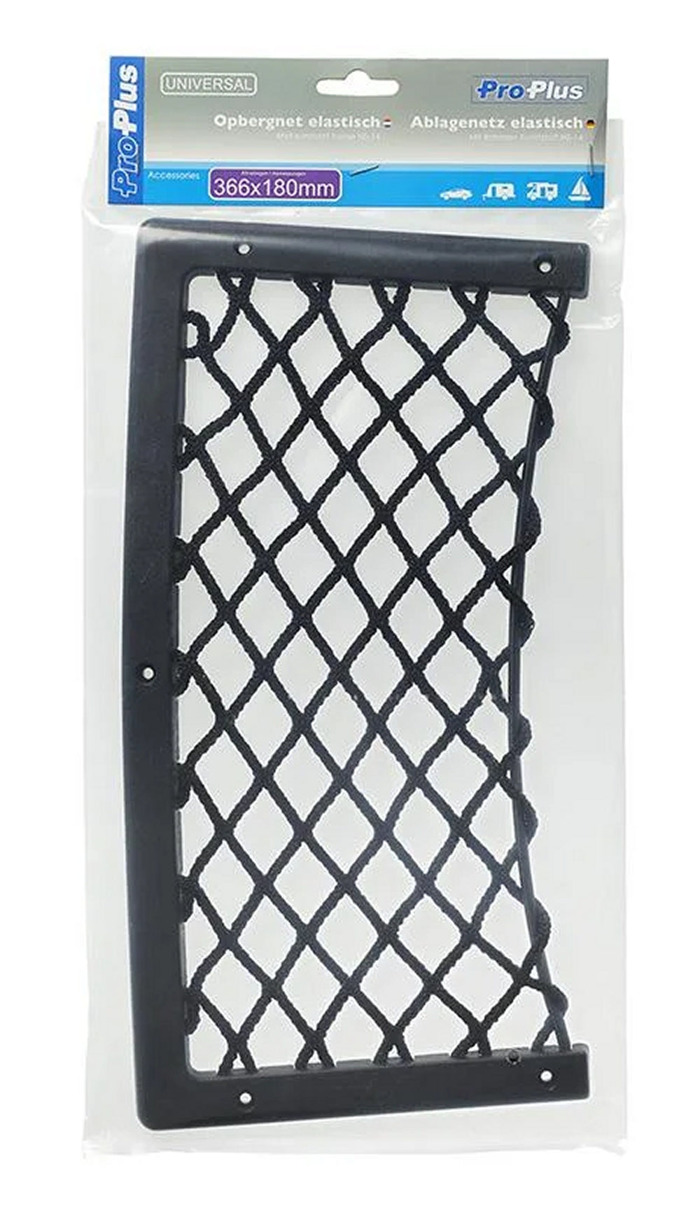ProPlus 230074 Ablagenetz elastisch 366x180mm mit Rahmen Kunststoff NS-14