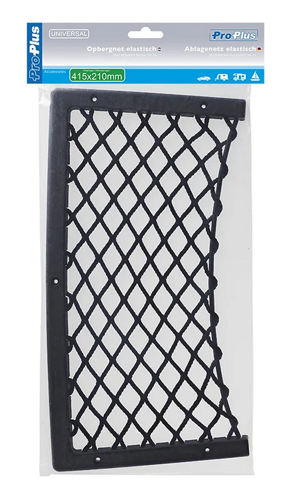 ProPlus 230076 Ablagenetz elastisch 415x210mm mit Rahmen Kunststoff NS-16