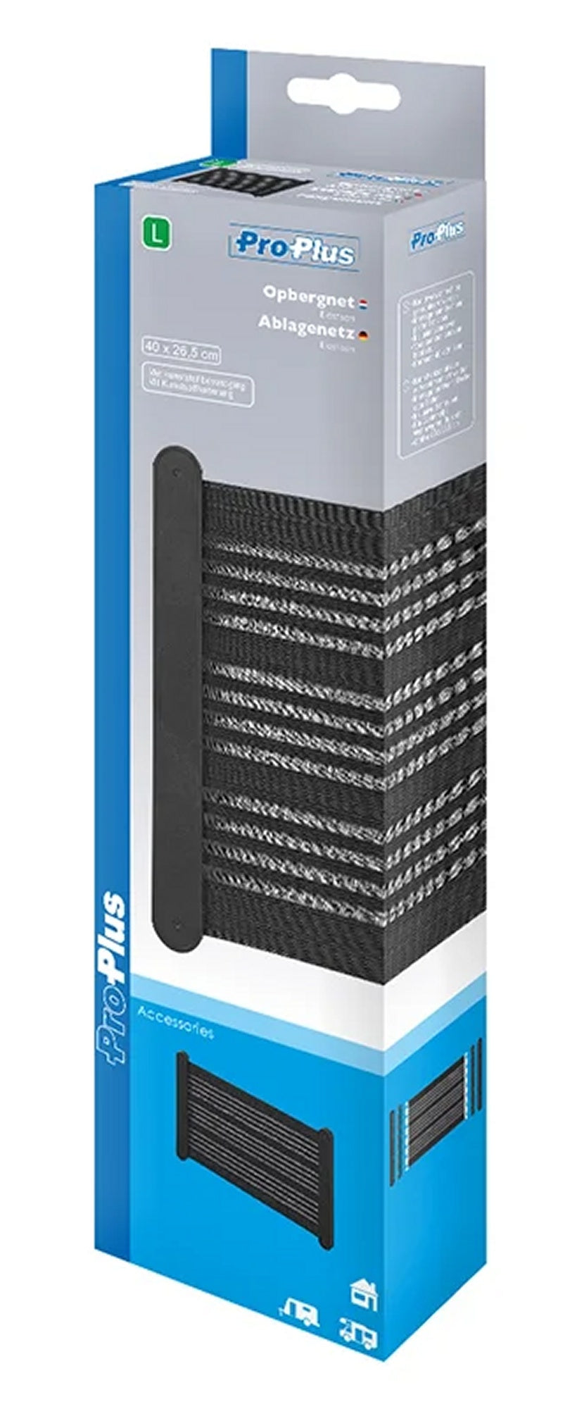 ProPlus 230080V02 Ablagenetz elastisch L 400x265mm mit Rahmen Kunststoff