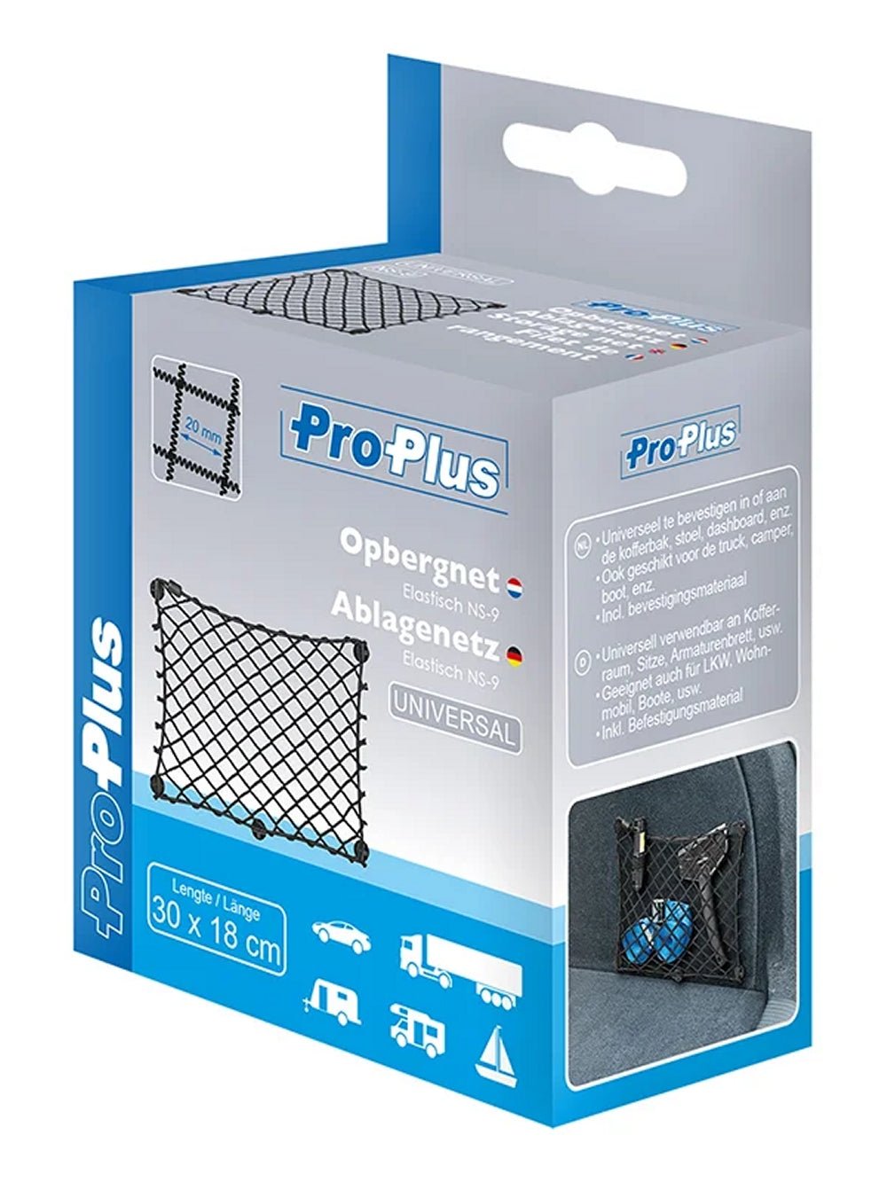 ProPlus 230102 Ablagenetz elastisch 300x180mm NS-9