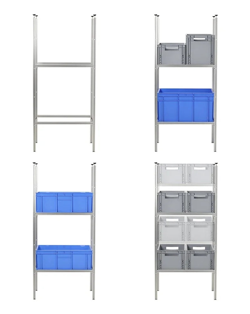 ProPlus 230400 Aufbewahrungssystem Aluminium für Wohnmobilgarage Basispaket