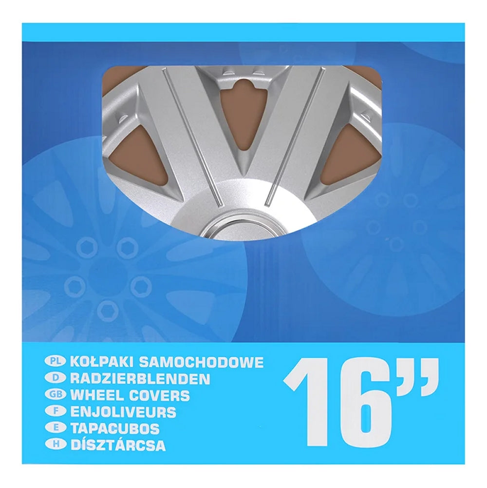 ProPlus 310828S Satz Radblenden Radkappen Cosmos 16 Zoll 4 Stück