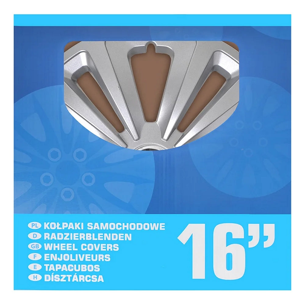 ProPlus 310836S Satz Radblenden Radkappen Terra 16 Zoll 4 Stück