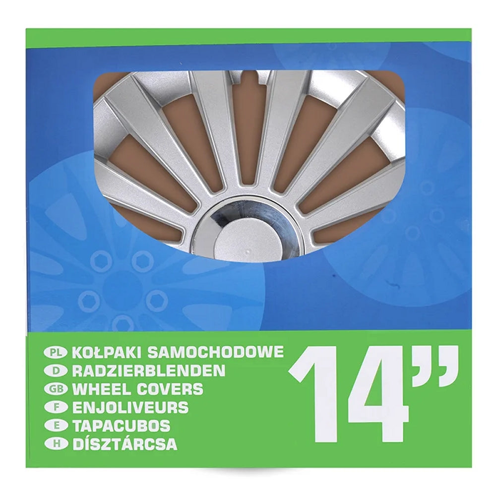 ProPlus 310840S Satz Radblenden Radkappen Meridian 14 Zoll 4 Stück