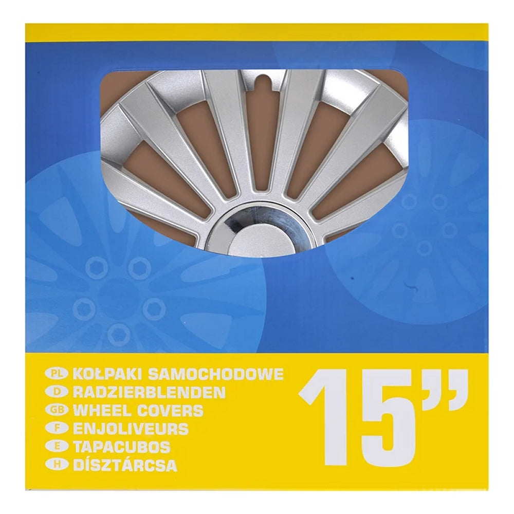 ProPlus 310842S Satz Radblenden Radkappen Meridian 15 Zoll 4 Stück