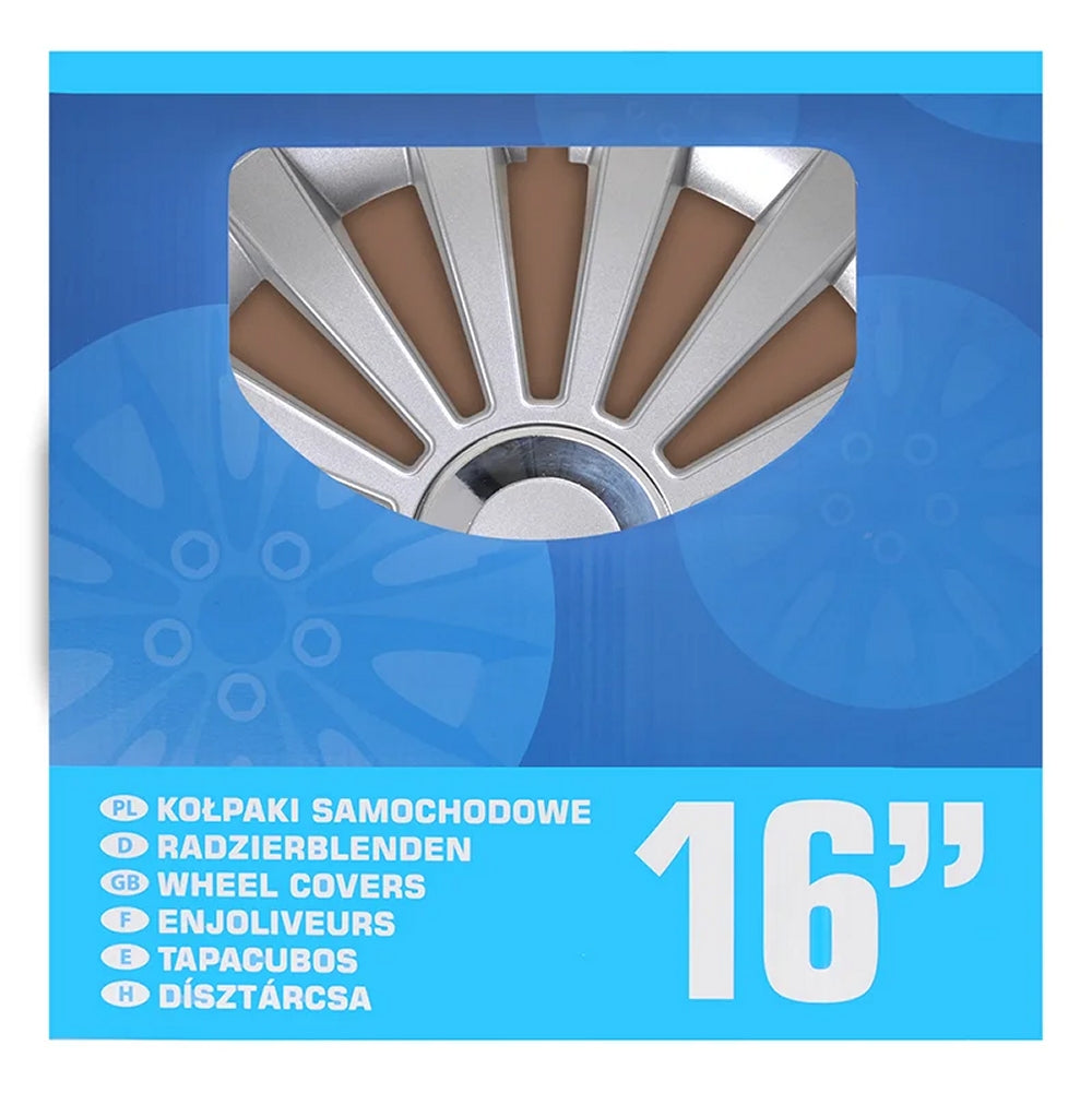 ProPlus 310844S Satz Radblenden Radkappen Meridian 16 Zoll 4 Stück
