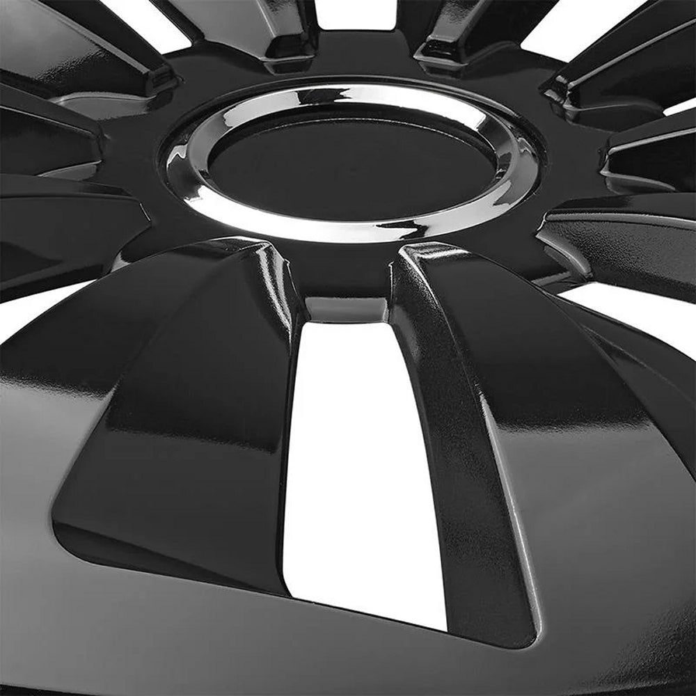 ProPlus 310854S Satz Radblenden Radkappen Fox Schwarz 13 Zoll 4 Stück