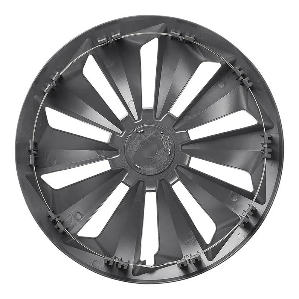 ProPlus 310860S Satz Radblenden Radkappen Fox Schwarz 16 Zoll 4 Stück