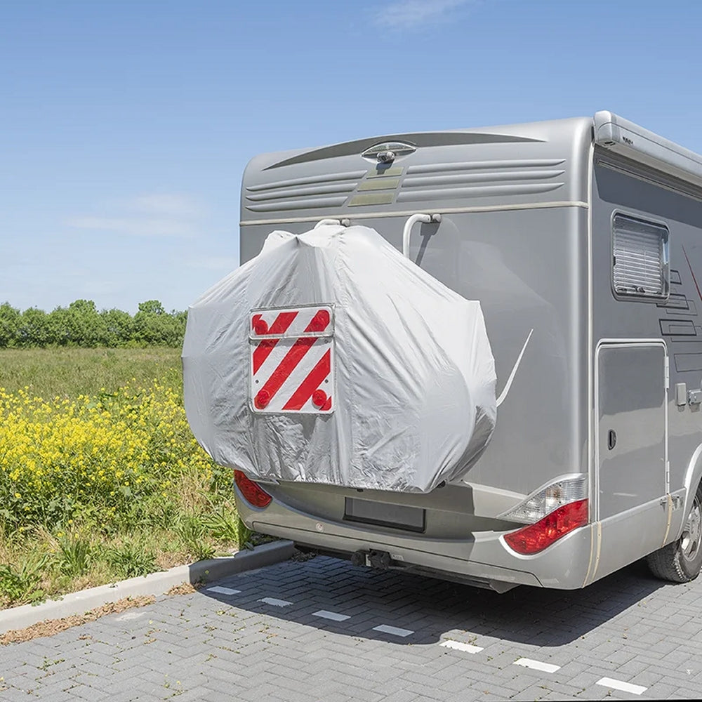 ProPlus 330286V02 Fahrradschutzhülle XL für 2 Fahrräder mit Sichttasche für Warnschild