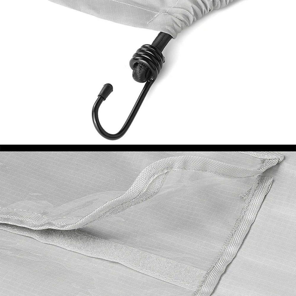 ProPlus 330286V02 Fahrradschutzhülle XL für 2 Fahrräder mit Sichttasche für Warnschild