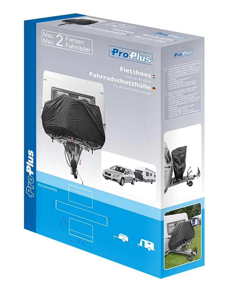 ProPlus 330289 Fahrradschutzhülle für 2 Fahrräder für die Deichselmontage
