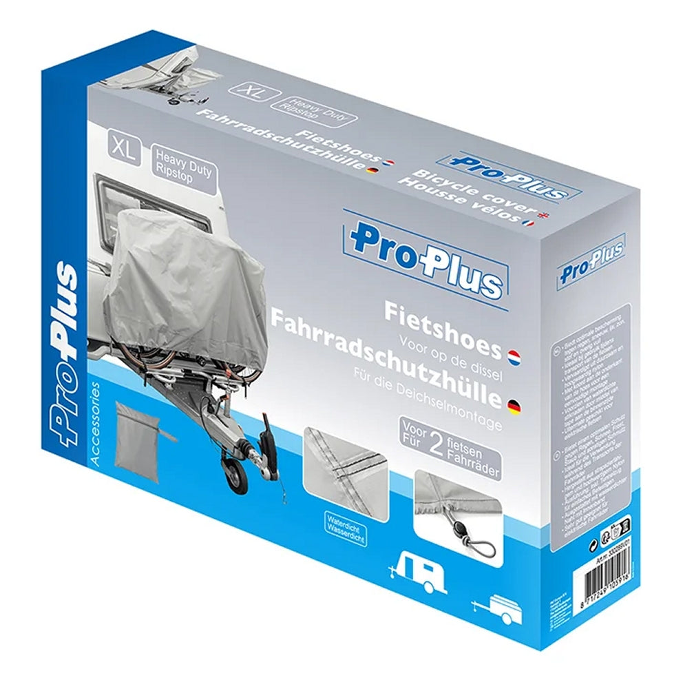 ProPlus 330289V01 Fahrradschutzhülle XL für 2 Fahrräder für die Deichselmontage