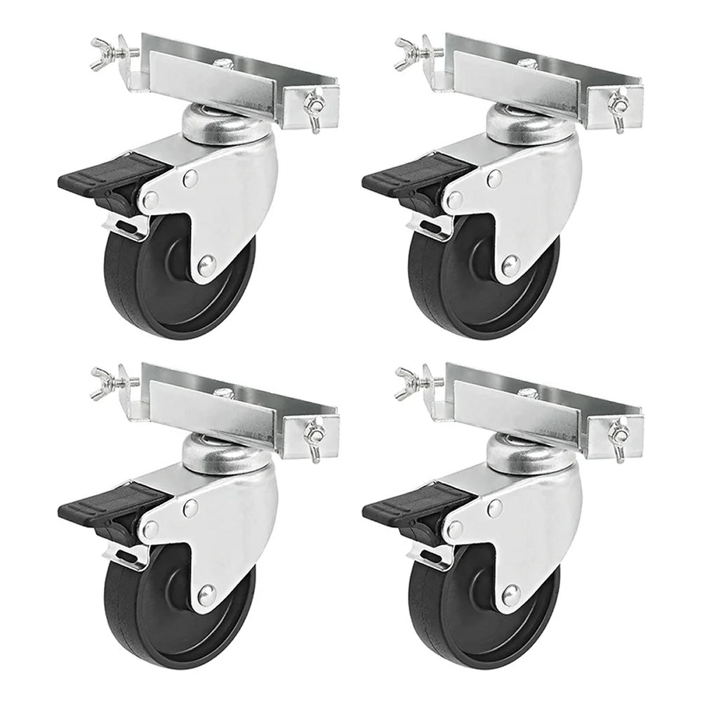 ProPlus 340035 4 Stück Rollen für Aluminiumbox Lenkrollen