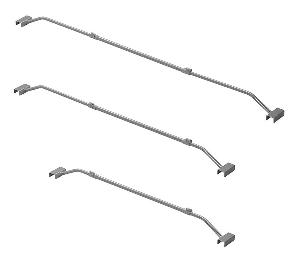 ProPlus 340914V01 Flachplanenbügel Metall verstellbar 100-155cm für Anhängerplane