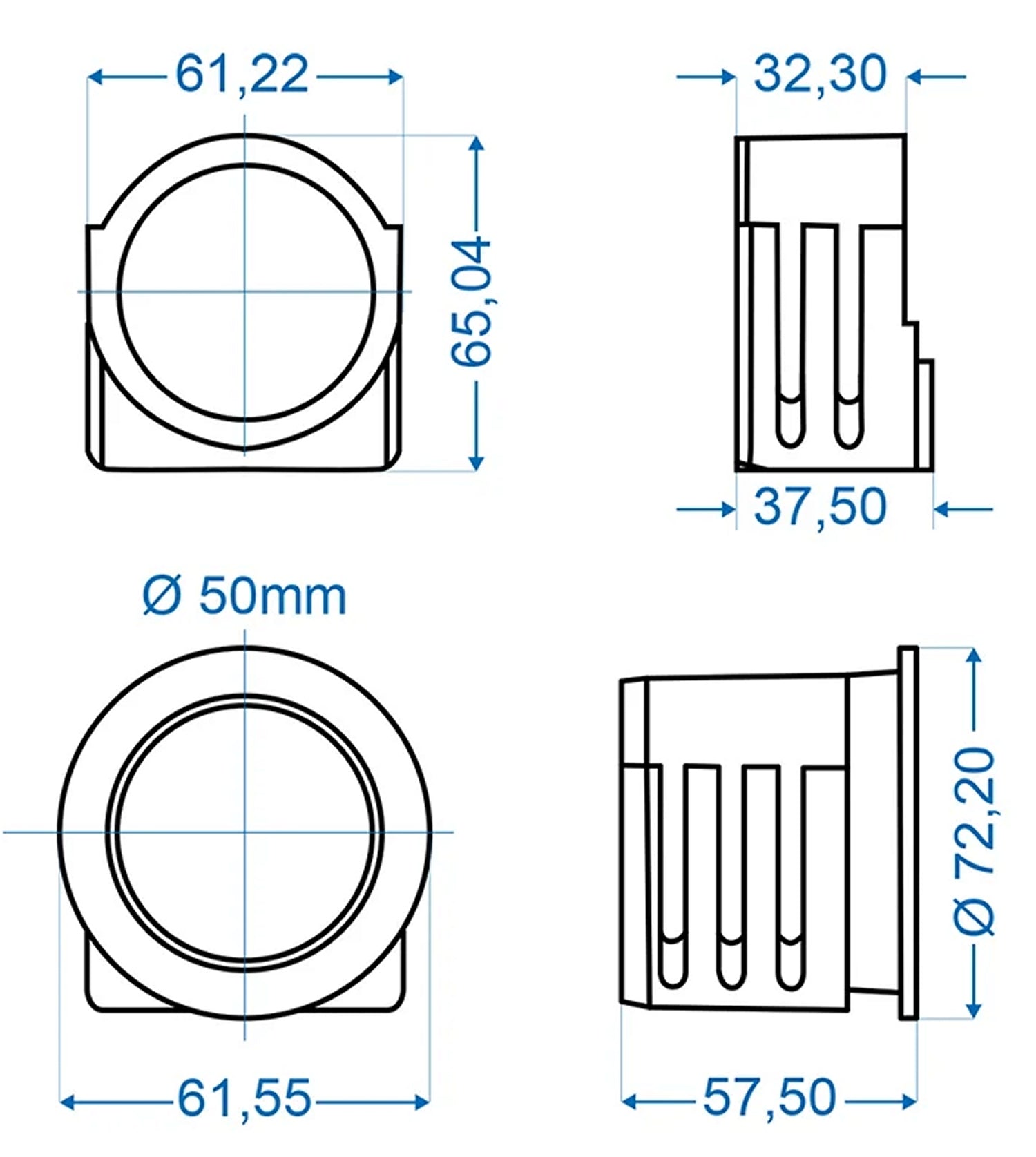 ProPlus 341128 Lagerbuchsen Gleitlager für Auflaufeinrichtung passend für ALKO