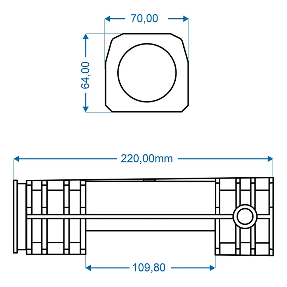 ProPlus 341128V04 Lagerbuchsen Gleitlager für Auflaufeinrichtung 50x(64×66)x220 für BPW/ZAF