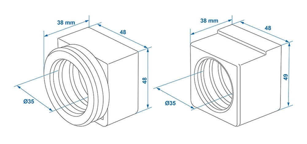 ProPlus 341128V05 Lagerbuchsen Gleitlager für Auflaufeinrichtung für AL-KO