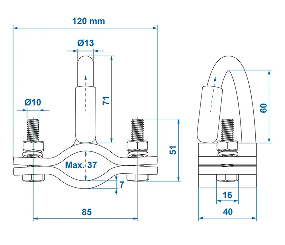ProPlus 341204 Sicherheitskupplung mit Feder für Abreißseil