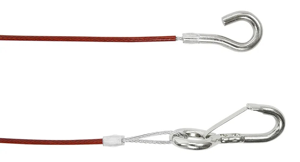 ProPlus 341305 Abreißseil 1,0m mit Haken für Anhängerkupplung