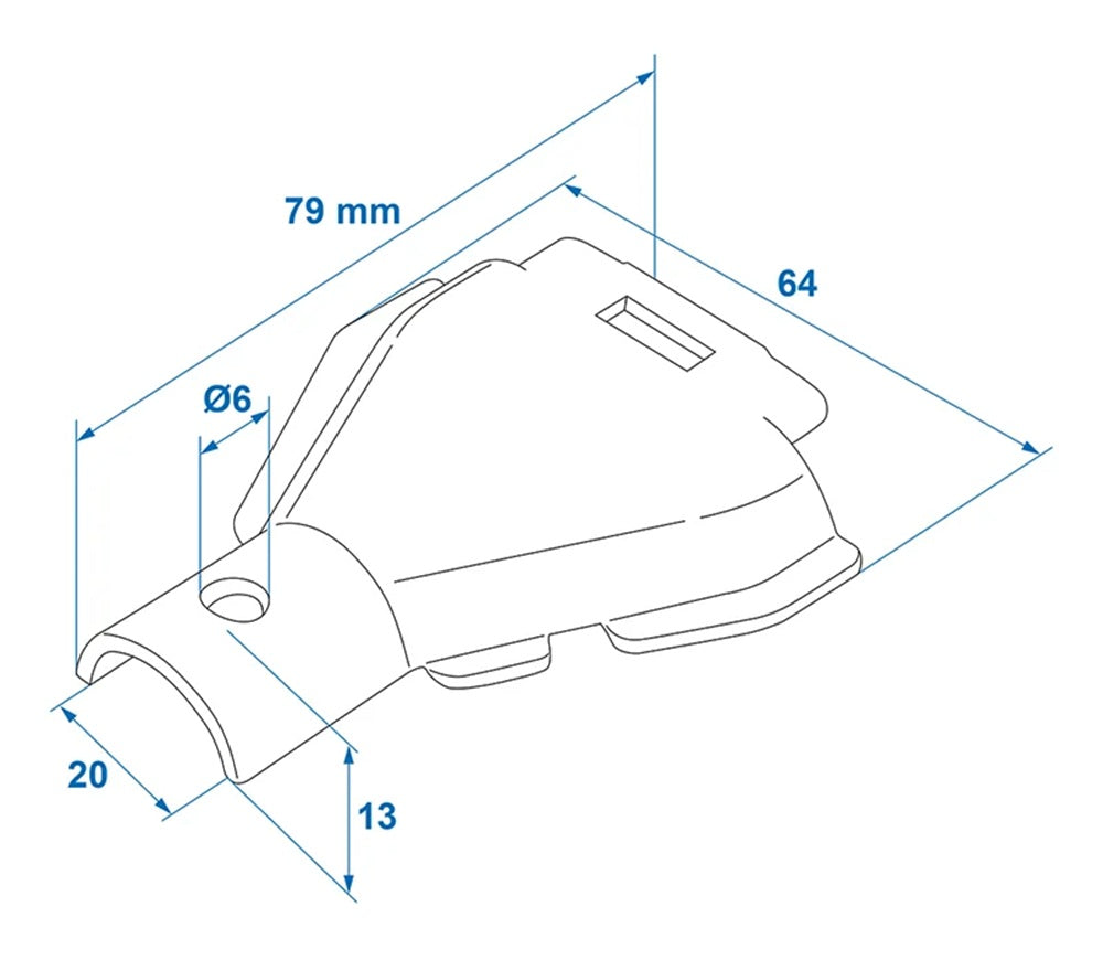 ProPlus 341308AC01 Halbschale passend für AL-KO Bremsseil Glocke Ø23/26mm