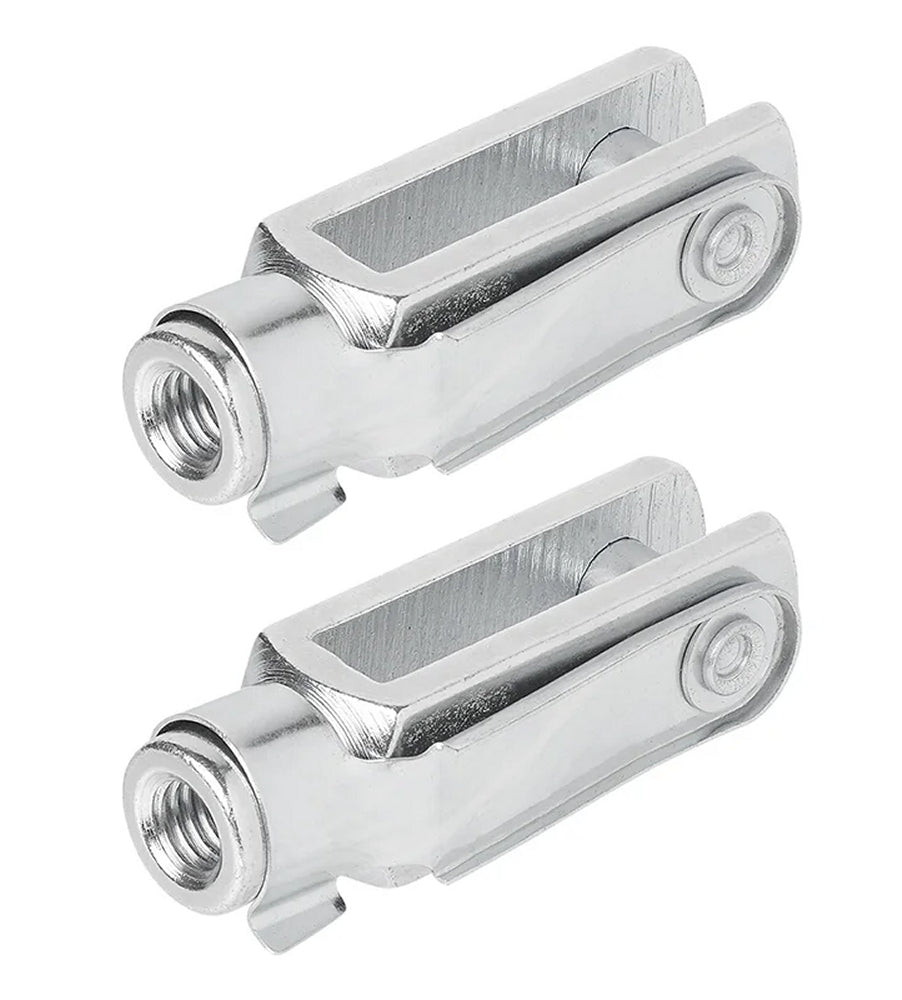 ProPlus 341309 2 Stück Gabelkopf M8 58mm Verbindungselement Bremsseile