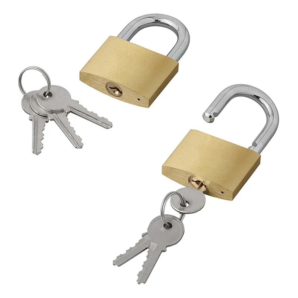 ProPlus 341315 Vorhängeschloss mit 3 x Schlüssel Breite 50mm Messing