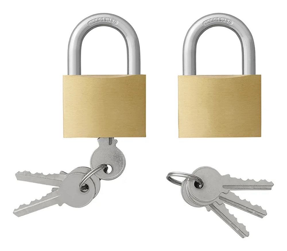 ProPlus 341315 Vorhängeschloss mit 3 x Schlüssel Breite 50mm Messing